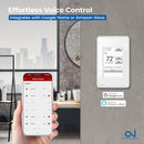 OJ Microline Radiant Floor Heating WiFi Programmable Touchscreen Thermostat For Home, with Bluetooth, Floor Temperature Sensor, Built-in GFCI, for Indoor Underfloor Radiant Heating System UWG4-4999