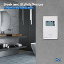 OJ Microline Thermostat with Built-in GFCI UTN4-4999. Non Programmable Thermostat for Radiant Floor Heating System, Dual Sensing and Dual Voltage 120v & 240v Capabilities. Includes Floor Sensor