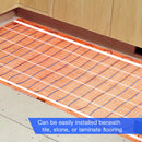 SunTouch TapeMat Electric Under Floor Heating Mat with 1/8" Thick Cable, 240 V, Open-Weave Orange Mesh for Commercial and Residential, Installs Beneath Tile, Stone, Laminate