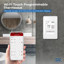 OJ Microline Radiant Floor Heating WiFi Programmable Touchscreen Thermostat For Home, with Bluetooth, Floor Temperature Sensor, Built-in GFCI, for Indoor Underfloor Radiant Heating System UWG4-4999