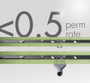 Profilitec Showertec Linear Drain Channel Body with Center Outlet and Integrated Waterproofing Flange for Tile Showers, Floor-Level Wet Rooms and Modern Bathroom Systems