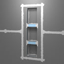 Wedi "Lean" Prefabricated Durable Polystyrene Building Panel Waterproof Shower Niche, 16 Inch x 42 Inch, with Adjustable Removable Shower Shelf, for Tiled Shower Surrounds, US3000024