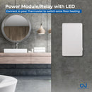 Drexma Power Module with LED USG5-4000 for Electric Radiant Floor Heating, Relay with Class A GFCI, Multi Voltage, For 120/240 V Heating Cables, For Use with Programmable Touchscreen Smart WiFi Thermostat