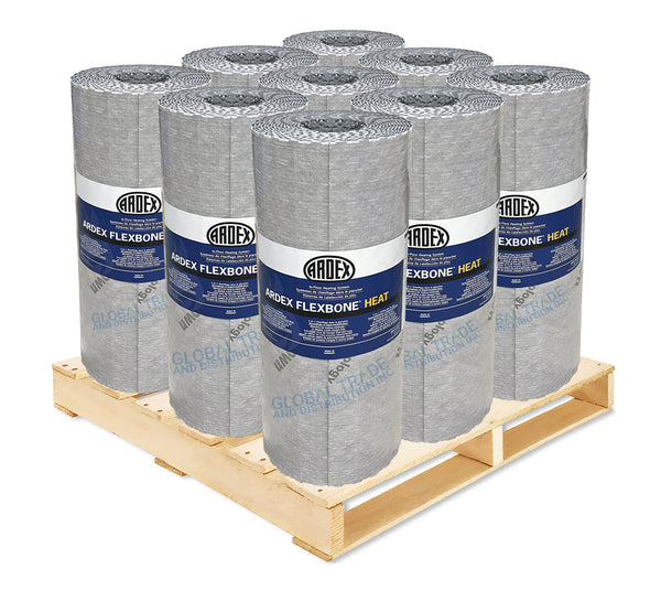 ARDEX FLEXBONE Heat in-Floor Heating Waterproofing & Uncoupling 1/4" Membrane 134.5 Sq Ft Roll UH 900 (9 Rolls Bundle)