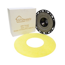 GTDsupply 2 Inch ABS Shower Drain Flange with Ring Assembly – Durable Drain Base for Tile Shower Floor Waterproofing Systems (GTDSUPPLY-ABS-FL-2)