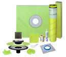 Profilitec Showertec Waterproof Shower Kit with 36"x36" CenterTray, Drain Kit and 4" Drain Cover