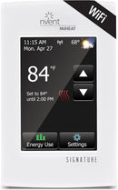 Nuheat nVent Electric Floor Heating kit, Includes - Peel & Stick Membrane, AC0055 Programmable Touchscreen WiFi Thermostat, Heat Cable, Matsense Pro Sensor and Trowel