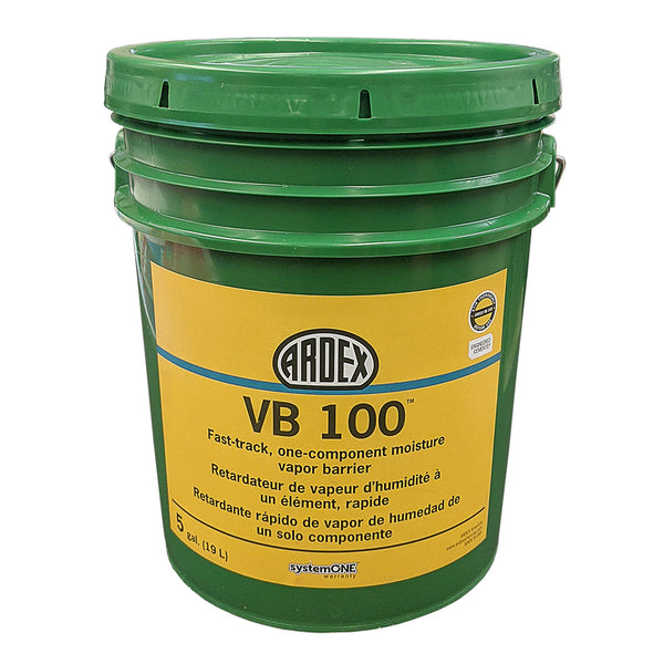 Ardex VB 100 Ready-to-use, One-component, Water-based, Fast Drying Vapor Barrier, 5 Gal (19 L) Pail, for Absorbent Concrete Floor Coverings on Interior Walls, for Shower Flooring Underlayment