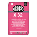 ARDEX X 32 MICROTEC Universal Rapid Setting and Drying Thin-to-Thick Bed Mortar, Premium Polymer-Modified Tile Mortar, for Interior and Exterior Use, Sag-Resistant for Large Format and Heavy Tiles, 40 lbs (18 kg) Bag, White (12595)