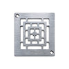Profilitec Showertec Square Grate Assembly Drain Cover with 4" Drain, Low Profile Tile-Ready Shower Drain System for Waterproof Shower Bases