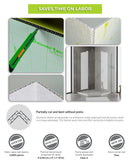 Profilitec Showertec STBO122X81 Waterproof Polypropylene Foam Backer Board 48" x 32" x 1/2"– Lightweight Tile Underlayment Panel with Fleece Webbing on Both Sides