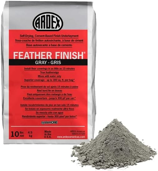 Ardex Feather Finish, Cement Based Finishing Underlayment Bag 10 Lbs ...