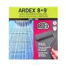 Ardex 8+9, Rapid Waterproofing and Crack Isolation, Compound Kit, Solvent-Free, Cement-based Membrane, for Commercial and Residential Bathrooms, 1 gal + 9lb, Gray (16003)