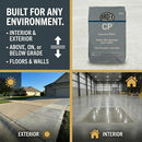ARDEX CP Concrete Patch and Fill, Portland Cement-Based Repair Mortar, Fast-Setting Slope and Surface Resurfacer for Interior and Exterior Concrete, 40 lbs Bag, 11967