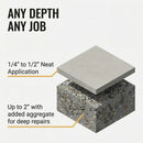 ARDEX CP Concrete Patch and Fill, Portland Cement-Based Repair Mortar, Fast-Setting Slope and Surface Resurfacer for Interior and Exterior Concrete, 40 lbs Bag, 11967