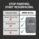 ARDEX CD FINE Concrete Dressing for Interior and Exterior Floors and Walls, 20 lbs Bag, Gray, 11960