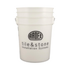 ARDEX M-6W White Mixing Bucket –  6-Gallon Heavy-Duty Plastic Pail for Mortar, Grout, Cement, and Construction Use (12446)