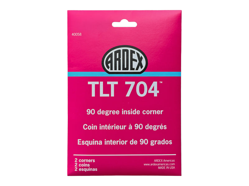 Ardex TLT 704 Modified Polyethylene Preformed Shower Waterproofing Membrane Inside Corners, 5 Mil Thick, with a Non-Woven Polypropylene, 90 Degree, for Ceramic Tile Flooring Underlayment