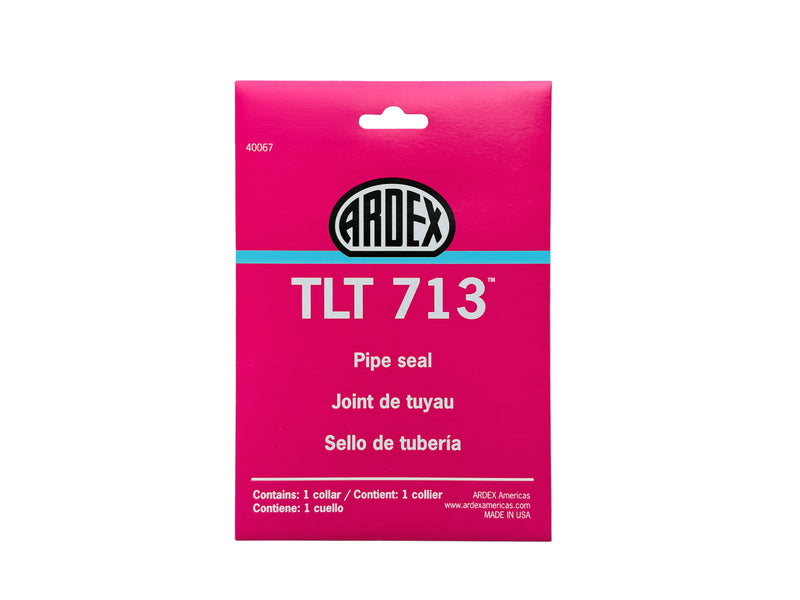 Ardex TLT 713 Pipe Collar Waterproofing Vapor Retarder Membrane Preformed Polyethylene, 5mm Thickness, Seal for Water Supply Lines to Shower Head, Shower Jet, and Hand Held Wand Shower Systems