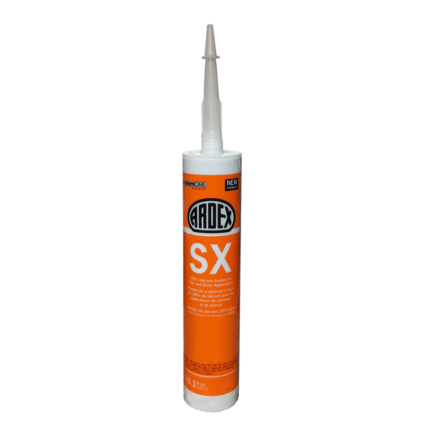 Ardex SX Silicone Caulk Sealant for Tile & Stone, High Bond Strength Adhesive, 10.1 oz