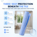 Bardalas Waterproofing Vapor Retarder Polyethylene Membrane Roll, Anti-Fracture Mat, Underlayment for Ceramic & Stone Tile