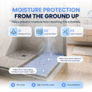 Bardalas Waterproofing Vapor Retarder Polyethylene Membrane Roll, Anti-Fracture Mat, Underlayment for Ceramic & Stone Tile