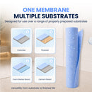 Bardalas Waterproofing Vapor Retarder Polyethylene Membrane Roll, Anti-Fracture Mat, Underlayment for Ceramic & Stone Tile