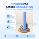Bardalas Waterproofing Vapor Retarder Polyethylene Membrane Roll, Anti-Fracture Mat, Underlayment for Ceramic & Stone Tile