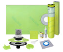 Profilitec Showertec Waterproof Shower Kit with 32"x60" Offset Tray, Drain Kit and 4" Drain Cover