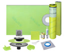 Profilitec Showertec Waterproof Shower Kit with 32"x60" Offset Tray, Drain Kit and 4" Drain Cover