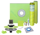 Profilitec Showertec Waterproof Shower Kit with 36"x36" CenterTray, Drain Kit and 4" Drain Cover