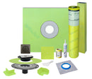 Profilitec Showertec Waterproof Shower Kit with 36"x36" CenterTray, Drain Kit and 4" Drain Cover