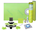Profilitec Showertec Waterproof Shower Kit with 32"x60" Offset Tray, Drain Kit and 4" Drain Cover