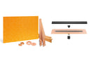 All-in-one Waterproof Linear Shower Kit with 36"x72" Off-set Tray, Drain, and Grate