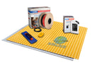 Mapei Mapeheat Electric Radiant Floor Heating Kit with Heating Membrane with Thermal Break, Thermostat, Underfloor Heat Cable and Safe Installation Tools