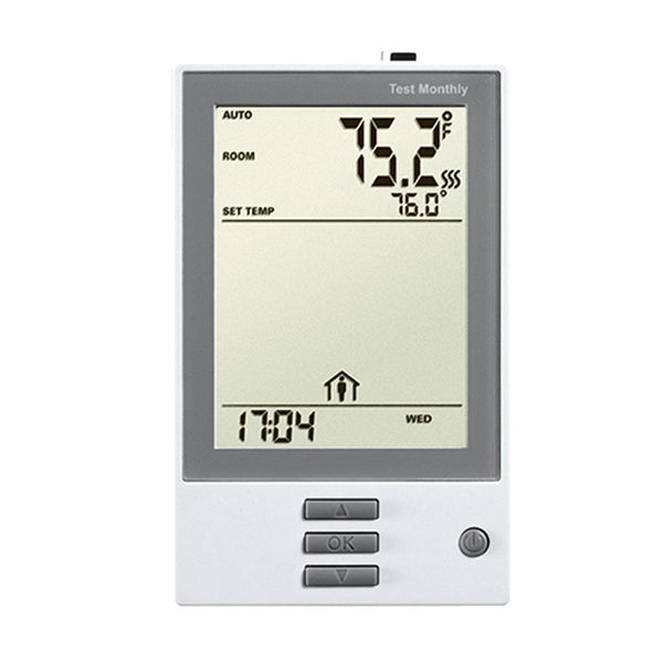 CosyFloor Programmable Non-Touchscreen Thermostat T5267,For Electric Radiant Heating Floors 120V/240V, Built-in GFCI Protection, with Floor Heating Sensor