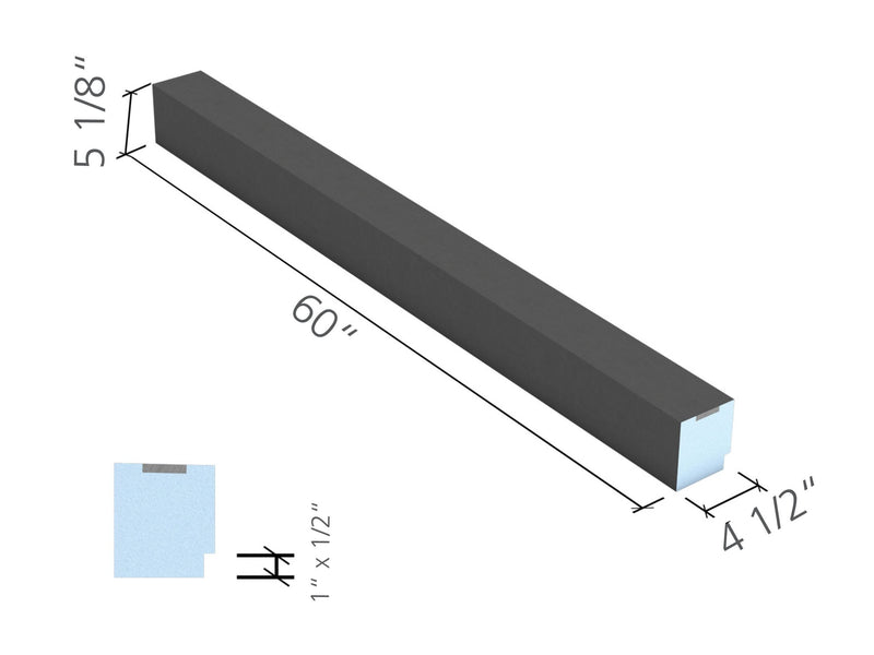 Wedi Waterproof "Lean" Shower Curb (60")