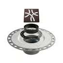 All-in-one Shower Drain Kit with 2" ABS or PVC Bonding Flange, 4" Grate Assembly