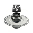All-in-one Shower Drain Kit with 2" ABS or PVC Bonding Flange, 4" Grate Assembly
