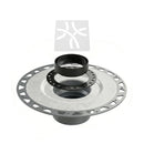 All-in-one Shower Drain Kit with 2" ABS or PVC Bonding Flange, 4" Grate Assembly