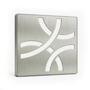 Schluter Systems Kerdi 4 Inch Square Grate Assembly – Stainless Steel Shower Drain Cover, Ideal for Bathroom or Wet Rooms