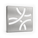 Schluter Systems Kerdi 4 Inch Square Grate Assembly – Stainless Steel Shower Drain Cover, Ideal for Bathroom or Wet Rooms
