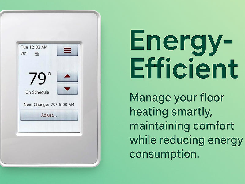 ARDEX FLEXBONE Programmable Floor Heating Thermostat UH931 for Radiant Heated Floors, for 120V/240V Heating Cables (Wires) with Built-in GFCI