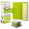 Profilitec Floortec Waterproof Uncoupling Membrane, 323 Sq Ft Roll, 1/8 Inch Thick, Anti-Fracture Mat, Crack Isolation, Lay-Flat (No Curling) Flooring Underlayment for Tile Floors, Showers, Bathrooms, Ideal for Subfloor Protection