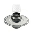 All-in-one Shower Drain Kit with 2" ABS or PVC Bonding Flange, 4" Grate Assembly