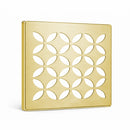 Schluter Systems Kerdi 4 Inch Square Grate Assembly – Stainless Steel Shower Drain Cover, Ideal for Bathroom or Wet Rooms
