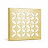 Schluter Systems KERDI 4 Inch Square Grate Assembly – Stainless Steel Shower Drain Cover, Ideal for Bathroom or Wet Rooms