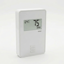 Schluter Systems Ditra-Heat-E-R Non-Programmable Digital Thermostat with Indicator Light and a Floor Sensor - Ideal for Bathrooms and Kitchens - Built in GFCI, Supports 120V/240V Cables - DHERT103/BW