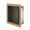 Schluter Systems Design Prefabricated Vapor-resistant Lightweight Waterproof Shower Niche - Made of Powder-Coated Aluminum for Tiled Walls - 11-3/4" Width, 47-3/16" Height, 3-5/8" Depth, Matte Black - DNA3MGS