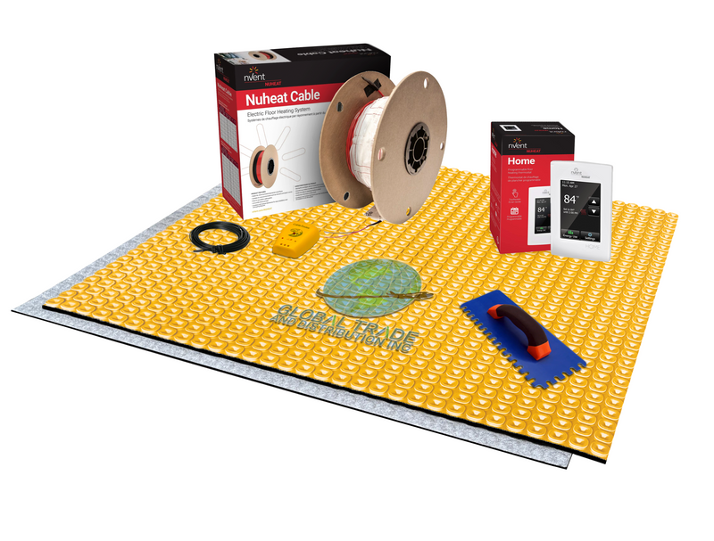 Nuheat nVent Home Heating Kit with Heating Membrane with Thermal Break, AC0056 Programmable Thermostat, Cable